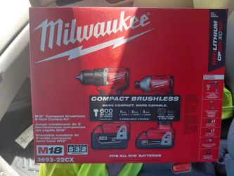 Milwaukee M18 Compact Brushless 2-Tool Combo Kit