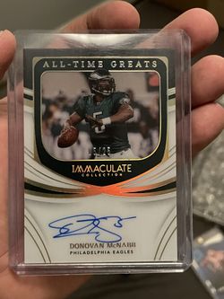 2022 Immaculate Donovan McNabb #ATG-DMN All Time Greats Auto Eagles #5/25 🦅