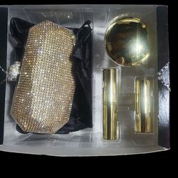 Gold Jeweled Clutch With A Panther Head