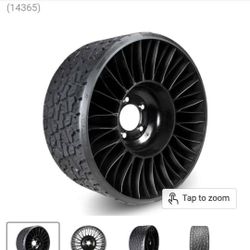 Michellin Tweel Turf Forever Mower Tire PAIR LIKE NEW 700 For  BOTH