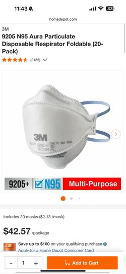 3M Work Construction Paint Medical Mask