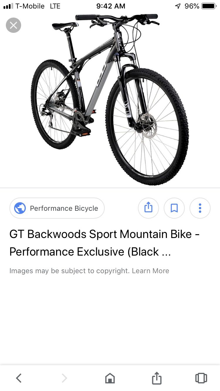 GT Backwoods Sport bike