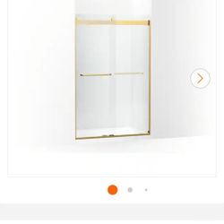 KOHLER
Levity 44-48 in.W x 74 in. H Sliding Frameless Shower Door in Vibrant Brushed Moderne Brass with 1/4 in. Thick Glass
New 