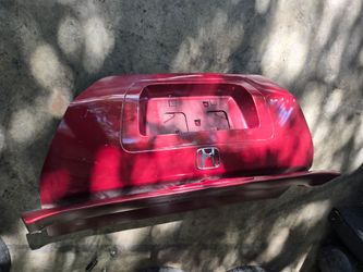 8th gen Honda Civic Si Fg2 2007 Coupe Trunk lid with wing clean parts