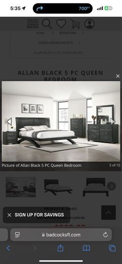 Complete Allan Collection Queen Bedroom Set
