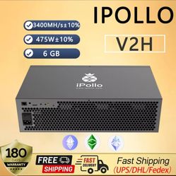 iPollo V2H 3400MH/s 475W Miner ETC ETHF ASIC Miner built-in power supply USA