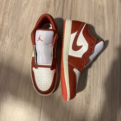 New Jordan 1 Low Size 12 Red