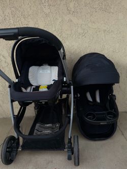 Graco Double Stroller with Infant Car Seat