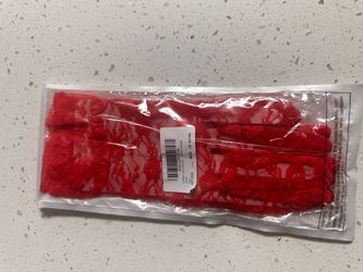 Red lace gloves