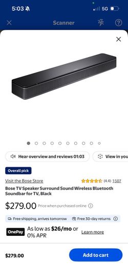 Bose sound bar