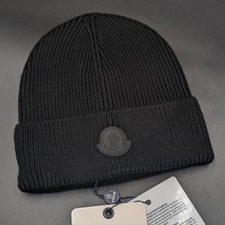 Moncler Designer Beanie Black - Brand new