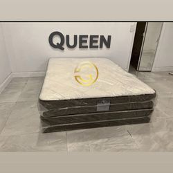 Queen Mattress Set – Medium – Brand New – Delivery Available 🚚