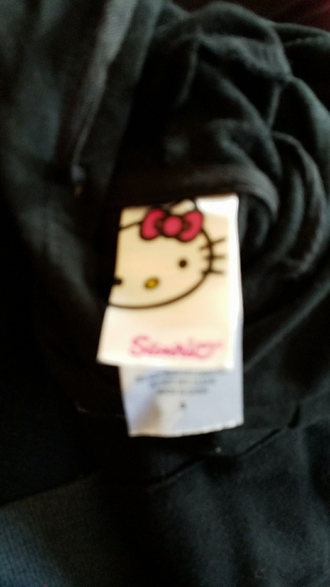 Hello Kitty black pullover hoodie size small