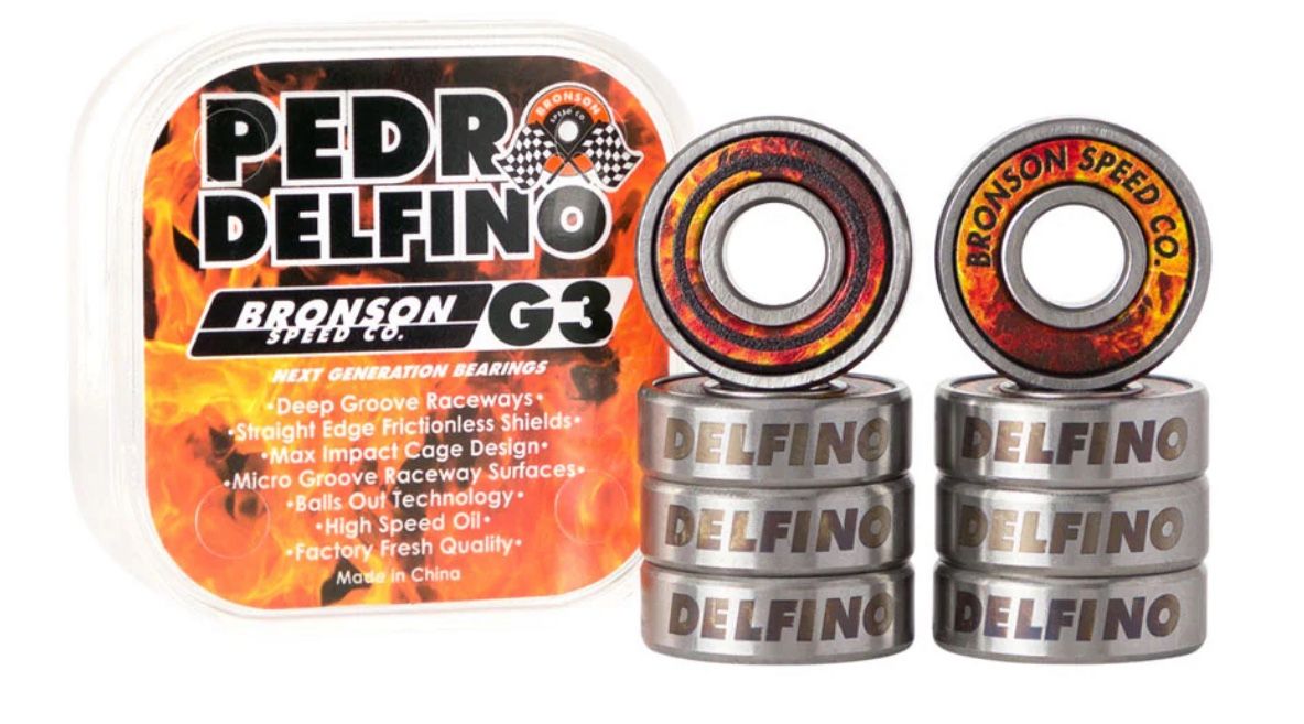 Bronson Pedro Delfino Pro Model G3 Skate Bearings