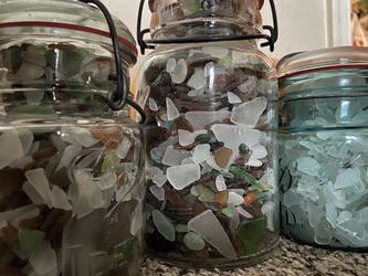 Jars Of Sea Glass 
