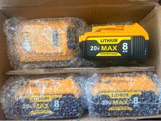 4-Pack 20V MAX 8.0Ah Lithium Ion Batteries for DeWalt Batteries