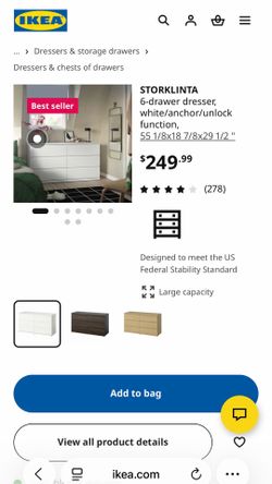 IKEA 6-drawer dresser