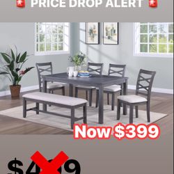 6pc Dining Table Set