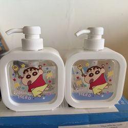 2 Shin-chan Pump Bottles