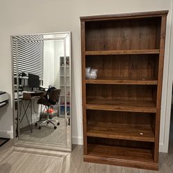 Bookshelf – High Quality, Sturdy, Beautiful Finish (70x35x12”)