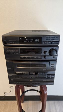 Vintage Sony LBT-D550 Stereo System CD Changer 5 Disc Dual Cassette PlsCDesc