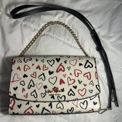 Kate Spade Heart Pattern Crossbody Purse