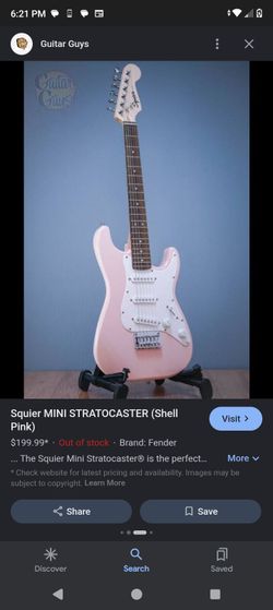 FENDER STRATOCASTER MINI PINK