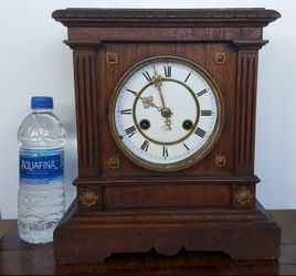 Antique Junghans Mantel Key & Pendulum German Clock