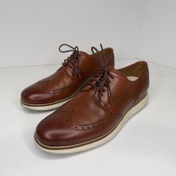 Cole Haan Original Grand Shortwing Oxford Dress Shoes – Brown Leather – Men’s 9.5