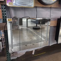 New30” X 26”  Rectangular Bathroom LED Medicine Cabinet with Mirror,Wall Mounted Only,Defogger,Memory function