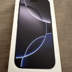 New Apple iPhone 16 Pro Black Titanium 128gb Unlocked