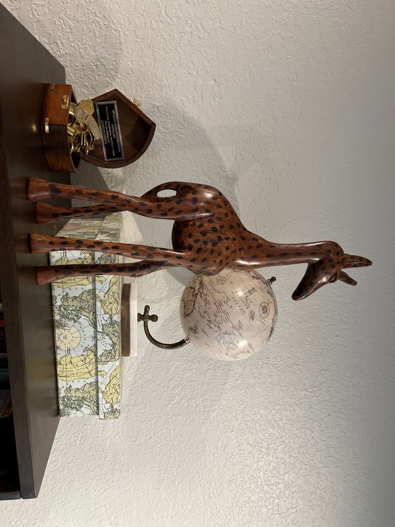 Giraffe Wooden Figurine 