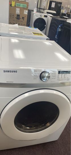 Samsung Electric Dryer 7.5 cu ft Stackable Vented Electric Dryer (White) 1 year warranty