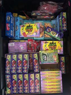 Huge bin full of candy