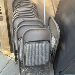 Folding Patted Chairs Excellent Condition 
