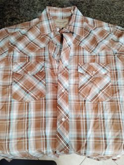 Wrangler Men's Western Button Up Shirt Size S