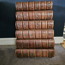 Wooden Books Drawers Stack