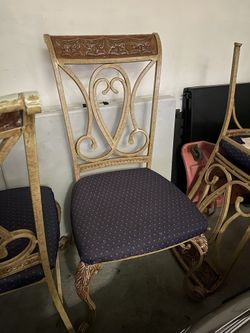 4 Heavy IRON CHAIRS