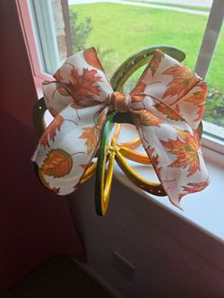 Handmade Welded horshoe pumpkin