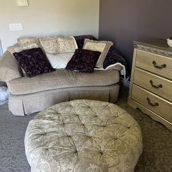 Sofa and Ottoman Set