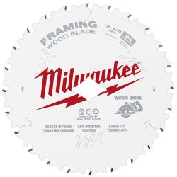 Milwaukee 7-1/4" 24T Worm Drive Framing Circular Saw Blade Contractor Pack (25 PK)