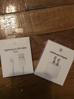 Apple Charger & 5w cube