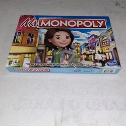 Ms. Monopoly Board Game In Excellent New Condition (Is Complete Nothing Missing)