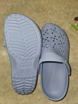 Crocs: Classic Floral Cut Out Clog, Purple, New