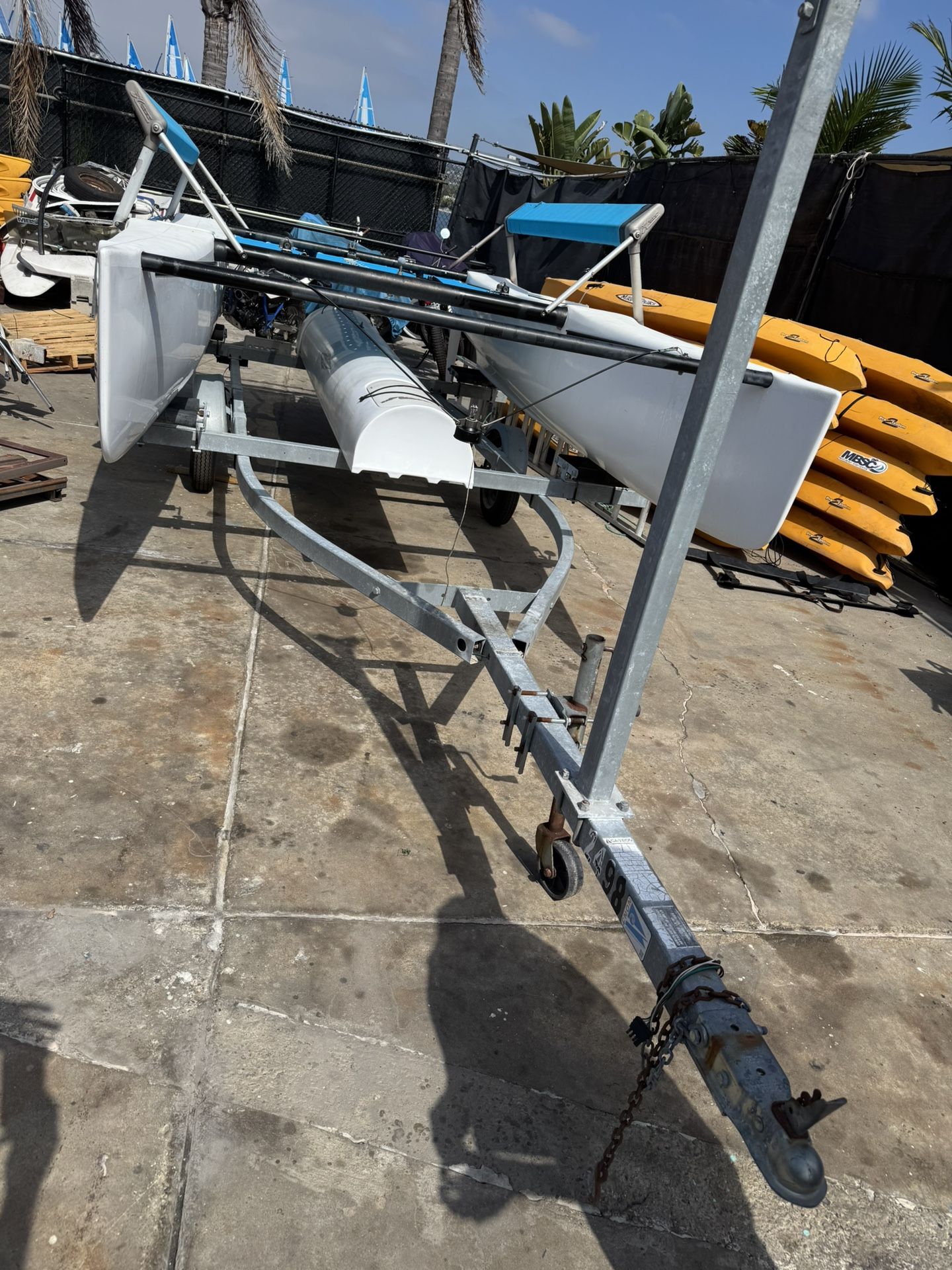 Galvanized Catamaran Trailer For Hobie Or Beach Cat