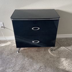 Solid black Nightstand Or End Table