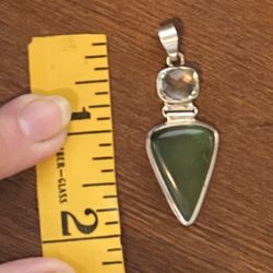 Peridot Sterling Silver Pendant 