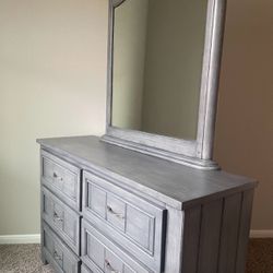 Grey Dresser 6 Drawers