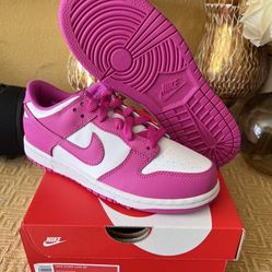 Brand New Nike Dunk Pink Fuchsia Size 3 Youth, Not Off White, Supreme, Union, Travis Scott 