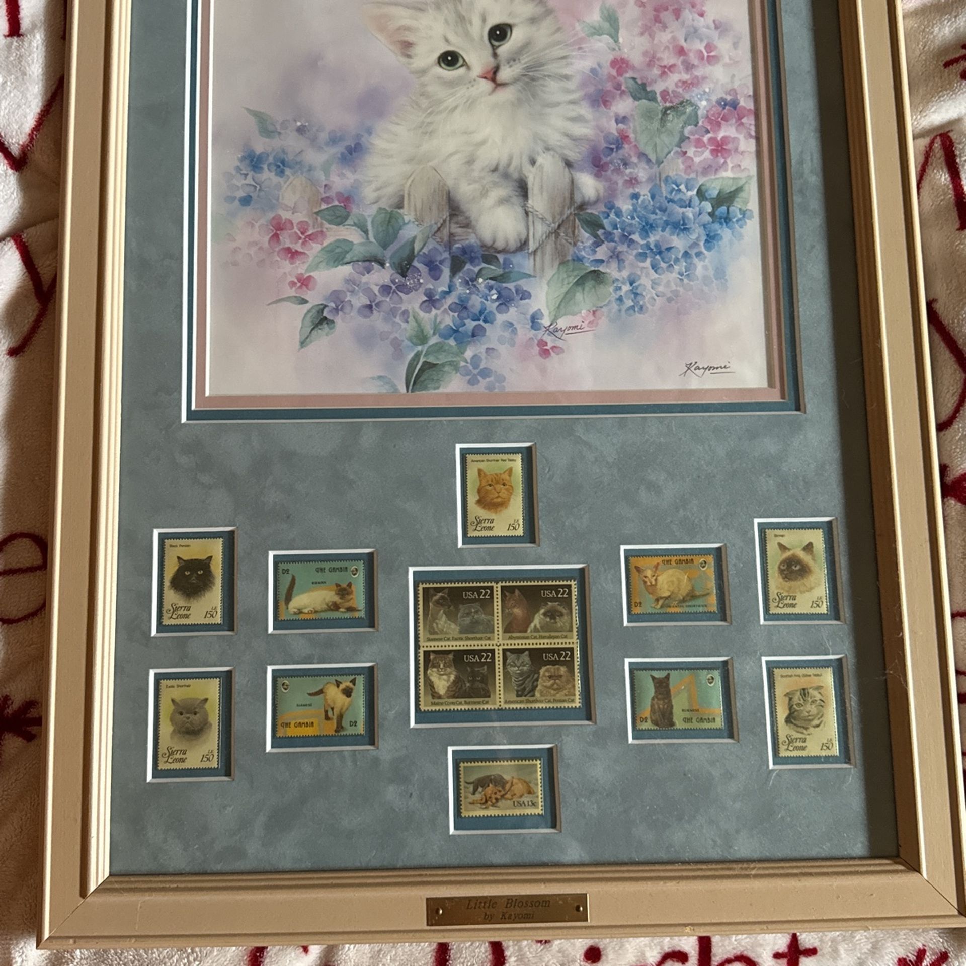 Little Blossom By Kayomi Framed Stamp Collection